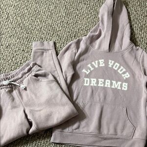 Kids Lavender Hoodie and Jogger Set